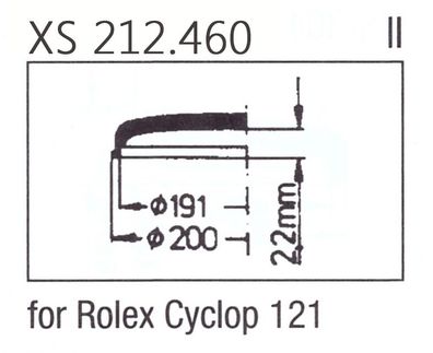 Glas XS 212.460 Stülpglas Kunststoff