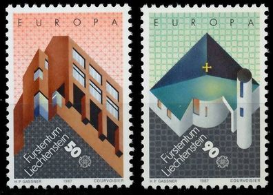 Liechtenstein 1987 Nr 916-917 postfrisch SAF1776