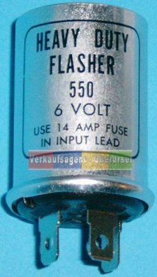 Automobilrelais, 6 Volt / 42 Watt, Blinkrelais für Oldtimer, 3 Kontakte (1)