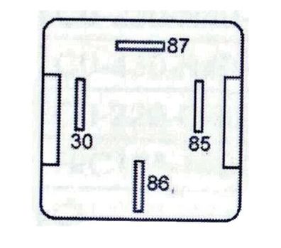 KFZ-Relais - mit Widerstand, ohne Halter, 12 Volt, 40 Ampere, Bauform "REV"