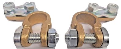 2 Stk. Batterieklemmen, 16 - 35 mm² (Plus und Minus) , leichte Ausführung