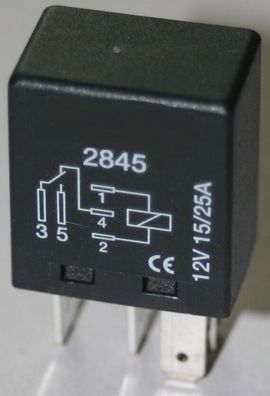 Micro Wechselrelais, 12 Volt, 15 (25) Ampere (#2), Volvo 9441161, TYCO-A4001-X40