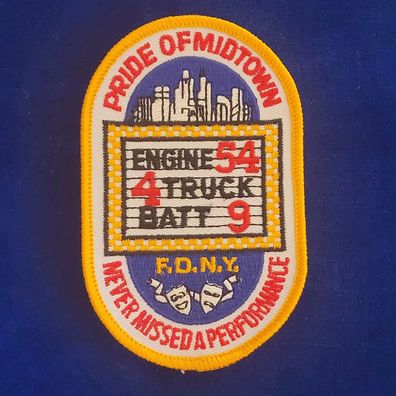 F.D.N.Y. Patch Engine 54 Battalion 9 Feuerwehr Firefighter USA New York