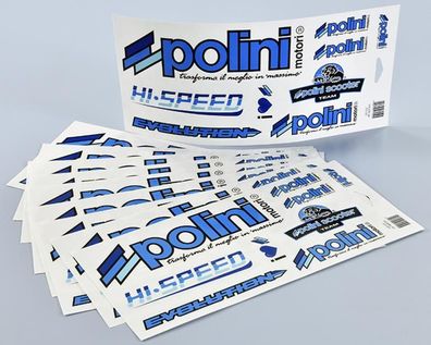 POLINI Blue Line Aufkleber