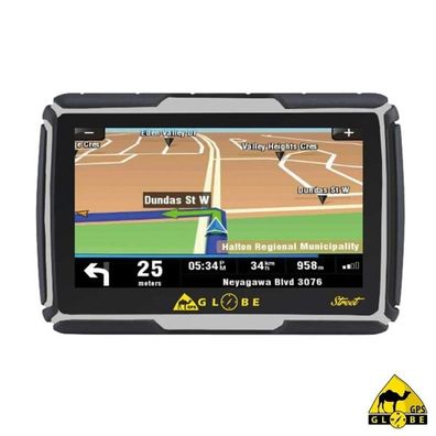 GPS Globe Street - wasserdicht nach IP67 - 4,3-Zoll-Bildschirm - Europa-Karte