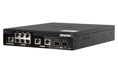 QNAP Switch - halbe Breite - managed - 10 x 2.5GBase-T + 2 x 10 Gigabit SFP+ + ... ->