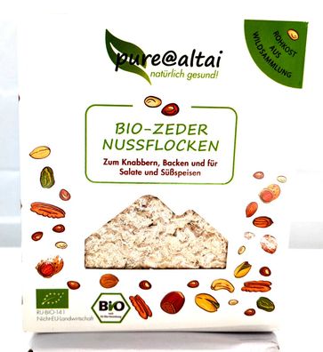 Zedernussflocken BIO - kalorienarme Nussflocken als Müslizutat und Salattopping