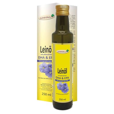 Adrisan Leinöl mit DHA und EPA 250ml