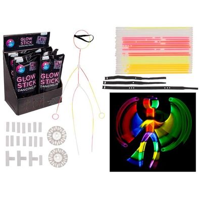 Leuchtstab Dancing Set 47-teilig Party Glow Stick Dancing Deko Licht