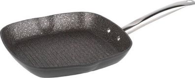 Michelino Profi Grillpfanne 28x28cm Bratpfanne Induktion Antihaftbeschichtung