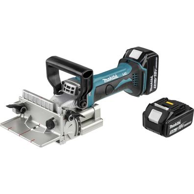 Makita DPJ180 - Flachdübelfräse - schnurlos - 100 mm - 2 Akkus - 18 V