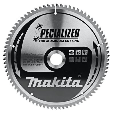 Makita Sägeblatt für Aluminium 260 x 30 mm • 80 Zähne