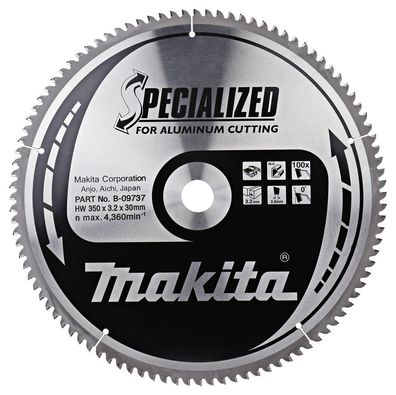 Makita Sägeblatt für Aluminium 350 x 30 mm • 100 Zähne