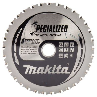 Makita Efficut Sägeblätter für Metall 150 x 20 mm • 33 Zähne