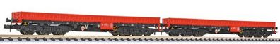 Liliput 260202 Set Schwerlastwg. DB AG Samms-u 454 rot/ Spur N