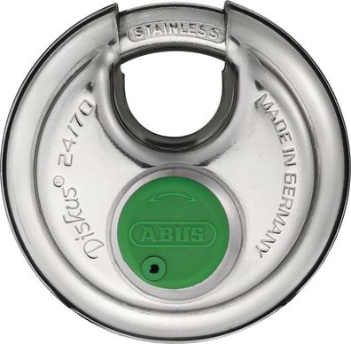 Zylindervorhangschloss 24IB/70 Schlosskörper-B.70mm VA versch.-schl. ABUS