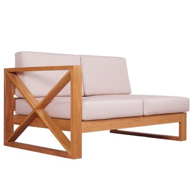 Outdoor Ecksofa Molveno Gartensofa links Massivholz Teak von Teako Design