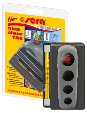 Sera Glass Clear TA6 - Reinigungsmagnet mit Thermometer