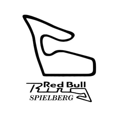 Spielberg Rennstrecke Kopie passend für Auto Aufkleber-Sticker Tuning 1x