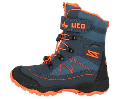 Snowboots petrol/orange