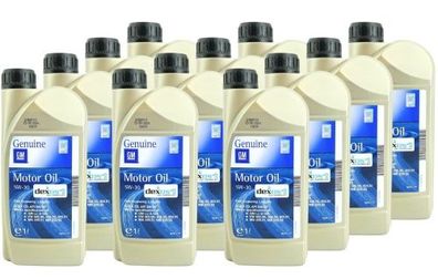GM Dexos 2 5W-30 12x1 Liter