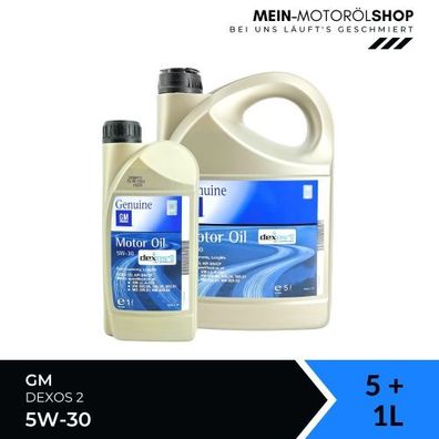 GM Dexos 2 5W-30 5 + 1 Liter