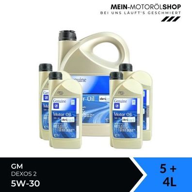 GM Dexos 2 5W-30 5 + 4 Liter