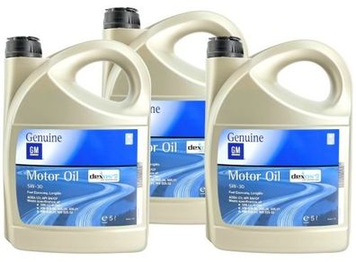 GM Dexos 2 5W-30 3x5 Liter