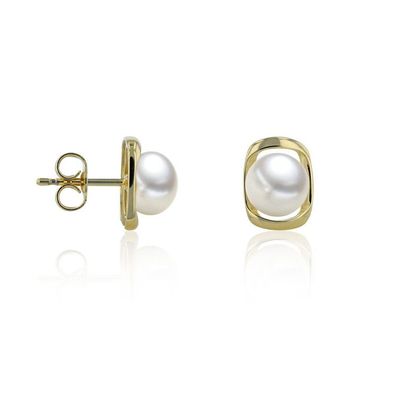 Luna-Pearls - 311.2043 - Ohrstecker - Damen - 585 Gelbgold