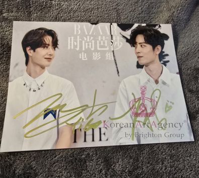 Wang Yibo Xiao Zhan 7inches Autograph