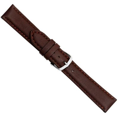 Kalb Wasserfest Ersatzband Uhrenarmband Kalbsleder Dunkelbraun 20576S