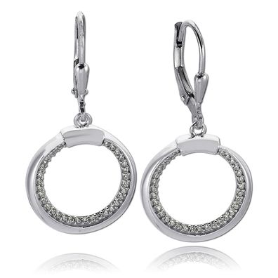 Balia Damen Ohrringe poliert aus 925er Silber mit Zirkonia BAO0069SW