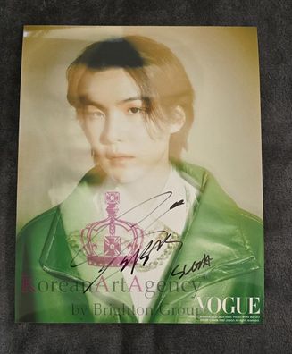 BTS Suga Vogue 10inches Foto Autograph