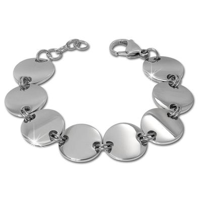 Amello Armband Damen Kreise Edelstahl silber Schmuck ESAS70J