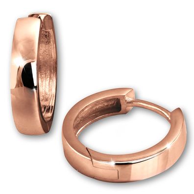 GoldDream rose Ohrringe 11mm 333 Rosegold 8 Karat Damen Herren Creolen GDO5051E