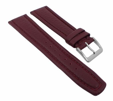 Uhrenarmband Montana Walknappa Leder Weinrot 26363S