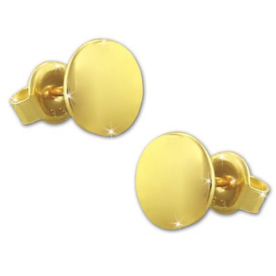 GoldDream Damen Ohrringe Circle Ohrstecker ECHT 333er Gelbgold GDO5187Y