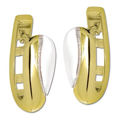 GoldDream Damenschmuck Ohrringe Elegance Creolen ECHT 333er Gelbgold GDO5635T