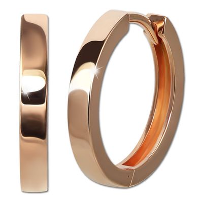 GoldDream Rosegold Creole 333 rose gold Damen poliert Ohrringe GDO5658E