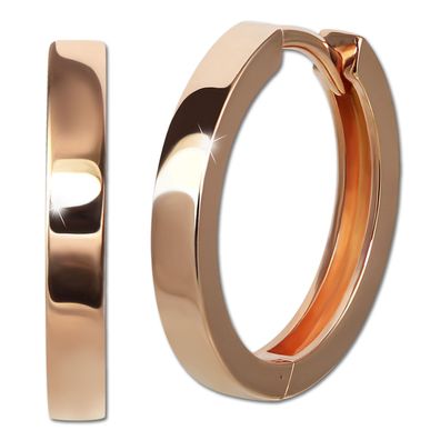 GoldDream Rosegold Creole 333 rose gold Damen poliert Ohrringe GDO5659E