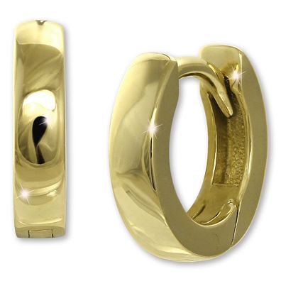 GoldDream Gelbgold Creolen 333er gold poliert Ohrringe 12mm GDO5669Y