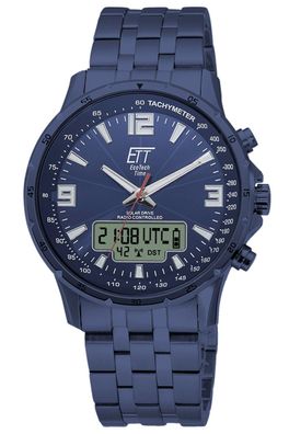 ETT Eco Tech Time Funk-Solar Herrenuhr Professional Arctica Blau EGS-11566-31M