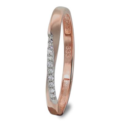 GoldDream Ring Damen Gr. 56 Swing 333er rosegold rosegold Ringschmuck GDR523E56