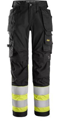 Snickers Workwear High-Vis Class 1 Damen Stretch Hose mit Holstert., Kl. 1 6734