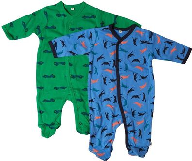 Pippi Babywear Kinder Schlafanzug Nightsuit W/F Buttons 2-Pack 3821