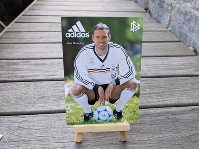 Jens Nowotny- DFB Autogrammkarte unsigniert / blanko