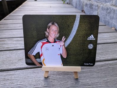 Sonja Fuss- DFB Autogrammkarte unsigniert / blanko