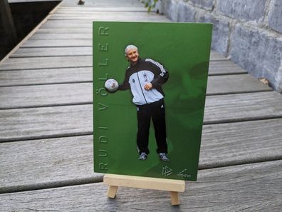 Rudi Völler - DFB Autogrammkarte unsigniert / blanko