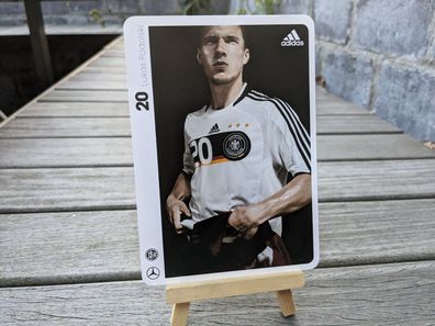 Lukas Podolski - DFB Autogrammkarte unsigniert / blanko