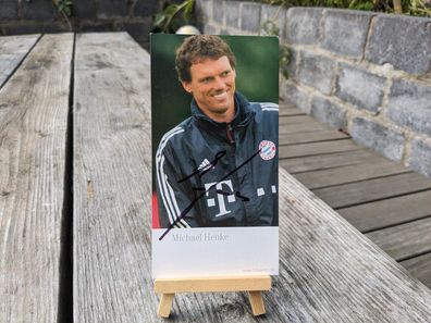 Henke - FC BAYERN München - Original Autogrammkarte handsigniert